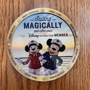 Disney Vacation Club DVC Cruise Member Magnet Sailing Magically 2026 NEW